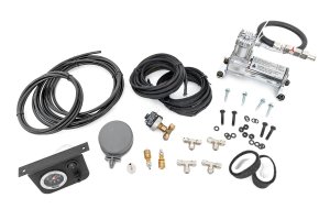 Air Bag Compressor Kit - Rough Country - Onboard w/Gauge
